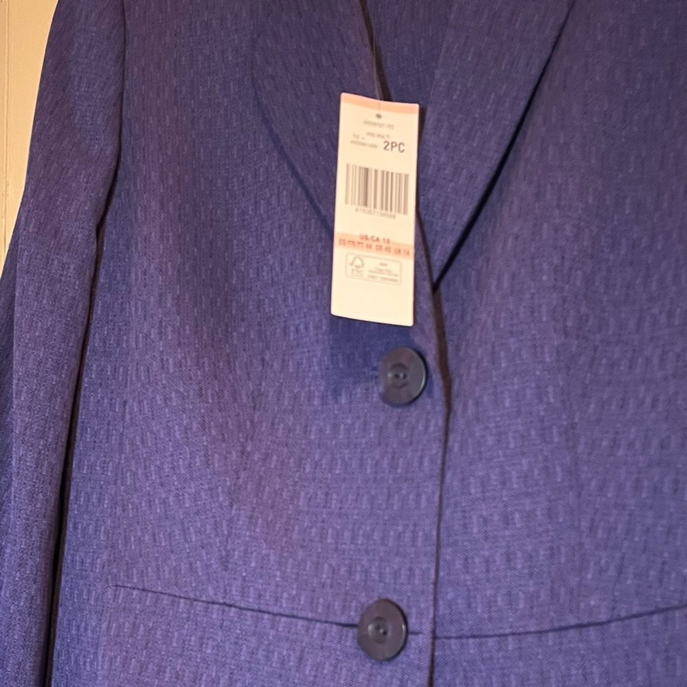Le Suit purple jacket & skirt suit